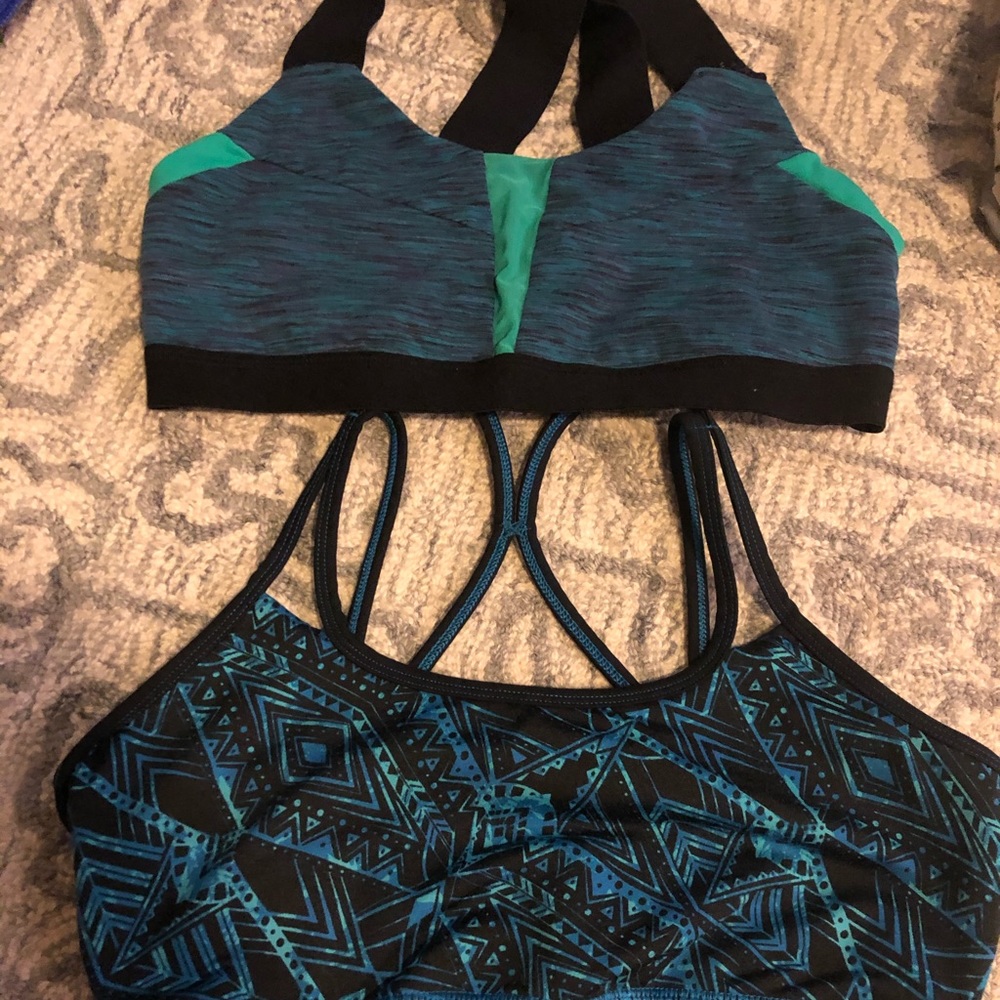 alo and Gaiam sports bras